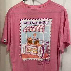 Pink Simply Southern T-shirt “fresh peaches”